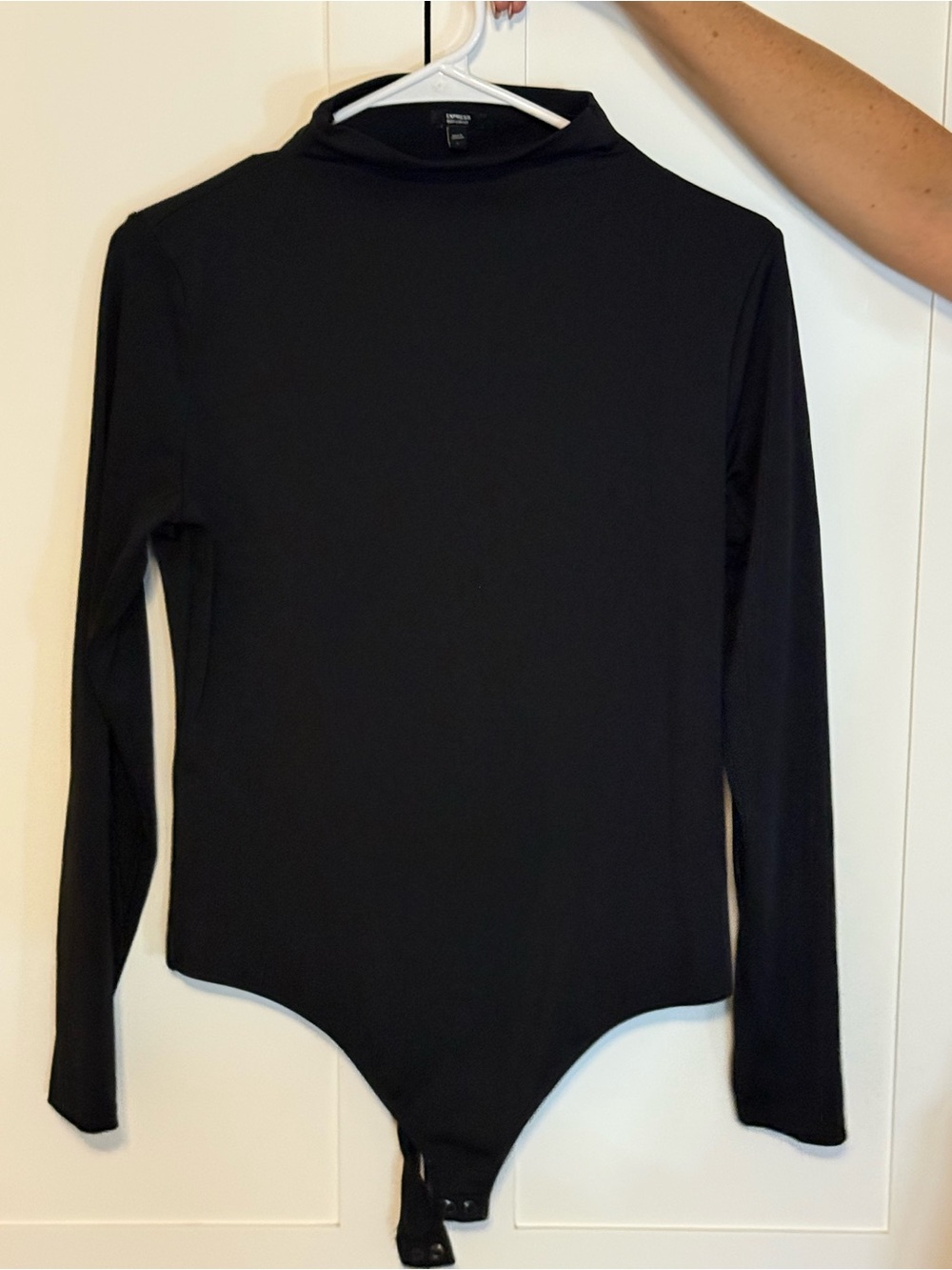 Express Long-Sleeve Mock Neck Bodysuit